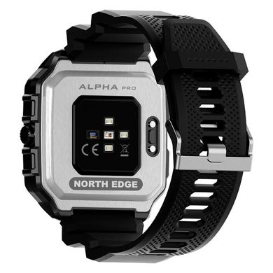 Смарт-годинник NORTH EDGE ALPHA PRO | GPS, Beidou, Glonass та Galileo, HeartRate, IP68 | Black