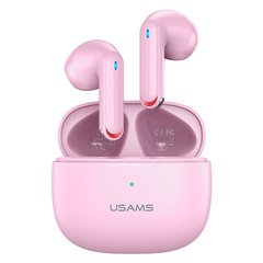 Беспроводные наушники Bluetooth гарнитура с микрофоном USAMS NX10 | BT5.2, 35/320mAh, 5h| Pink