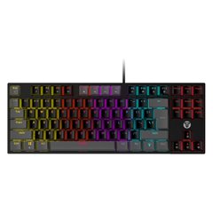 Игровая проводная механическая клавиатура Fantech ATOM MK876 , TKL, Red "Тихие" Switch, RGB, Без NumPad Gray