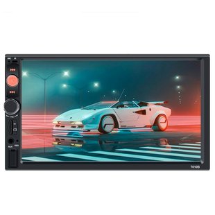 Автомагнитола CML-PLAY 7010B 2 DIN, 7.0'' TFT HD, Bluetooth, 1080P видео, MP3/WMA, FM 87.5-108MHz, Черный