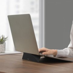 Подставка для ноутбука планшета складная регулируемая ультратонкая Baseus Ultra Thin Stand dark gray
