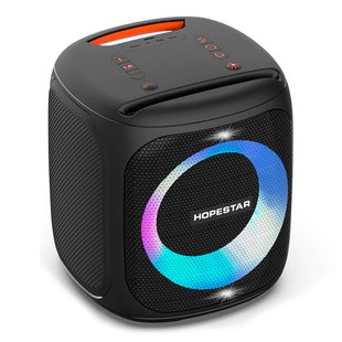 Портативная беспроводная Bluetooth колонка Hopestar Party 100 50Вт Black с влагозащитой IPX7 беспроводным микрофоном и функцией зарядки устройств