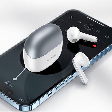 Беспроводные наушники Bluetooth гарнитура с микрофоном USAMS TWS Earbuds XH09 |BT5.1, 35/300mAh, 5.5h|white