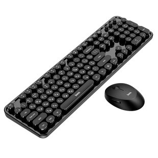 Беспроводная Клавиатура с Мышью HOCO PALLADIS 2.4G wireless keyboard and mouse set DI25 (Ukr/Ru/En) Черная