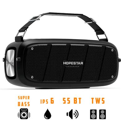 Портативная беспроводная колонка Hopestar Original A20 SUPPER BASS Bluetooth Speaker Black