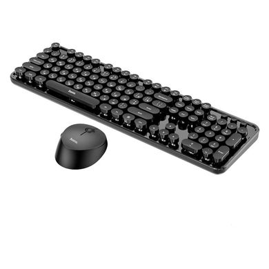 Беспроводная Клавиатура с Мышью HOCO PALLADIS 2.4G wireless keyboard and mouse set DI25 (Ukr/Ru/En) Черная