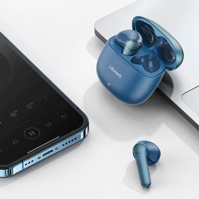 Беспроводные наушники Bluetooth гарнитура с микрофоном USAMS TWS Earbuds XH09 |BT5.1, 35/300mAh, 5.5h|blue