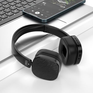 Бездротові навушники Bluetooth з мікрофоном XO BE23 |BT5.0, 20H, AUX| Black