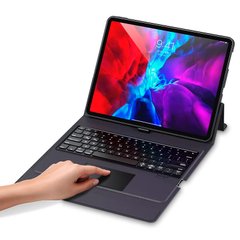 Чехол-клавиатура с тачпадом USAMS Smart Touch Control Keyboard Cover Winz Series обожка для iPad Pro 2020 12.9" US-BH727 US-BH727 |BT5.1, 350Hours| Black