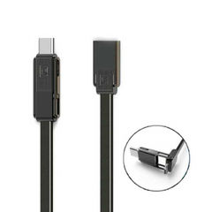 Кабель для зарядки combo Micro USB+Lightning+Type-C REMAX Gplex RC-070th 1м. Black