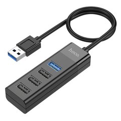 HUB адаптер HOCO USB Easy mix 4-in-1 converter HB25 USB3.0+3*USB2.0