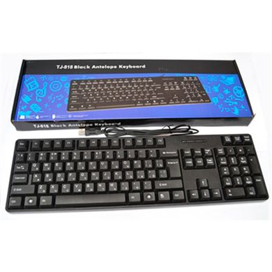 Проводная USB клавиатура Black Antelope Keyboard TJ-818