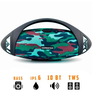 Портативная беспроводная колонка Hopestar Original H37 Bluetooth Speaker Camouflage