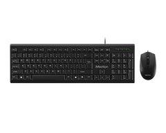 Комплект клавиатура и мышь проводной MEETION Combo Corded MT-C100 (RU/ENG раскладка) набор 2в1 Black