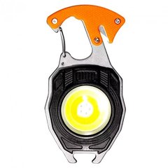 Аккумуляторный LED фонарик W5147 с Type-C |7 режимов, прикуриватель, карабин, нож, магнит|