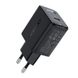 Сетевое зарядное устройство Acefast A21 GAN, Type-C, 3A, 30W, PD, QC 3.0 Black адаптер с быстрой зарядкой