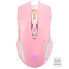 Ігрова комп'ютерна миша ONIKUMA CW905 2.4Ghz Wireless бездротове RGB підсвічування pink