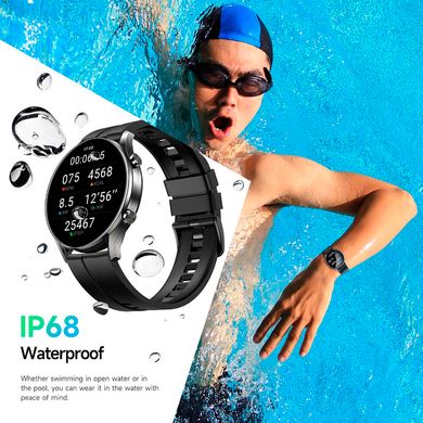 Смарт-годинник Hoco Y7 Smart watch | Track, HeartRate, IP68 | Black