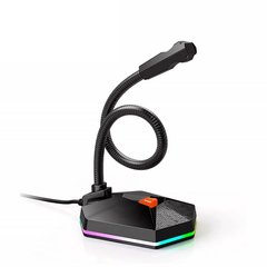Мікрофон ігровий MeeTion MT-MC13 RGB USB на гнучкій шийці black