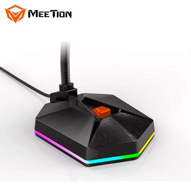 Микрофон игровой MeeTion MT-MC13 RGB USB на гибкой шейке black