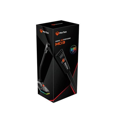 Микрофон игровой MeeTion MT-MC13 RGB USB на гибкой шейке black