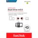 Флеш-накопичувач SanDisk Ultra Dual 32GB USB 3.0 OT (150 Mb/s) Флешка з роз'ємом microUSB/USB3.0