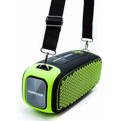 Портативная беспроводная Bluetooth колонка Hopestar A30 55W Black Green