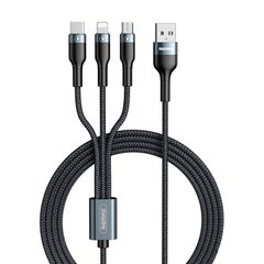 Кабель для зарядки 3 в 1 REMAX Combo Lightning Micro USB Type-c Sury 2 Series 3-in-1 Charging Cable RC-070th