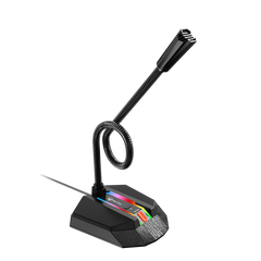 Микрофон игровой MeeTion MT-MC15 RGB USB на гибкой шейке black
