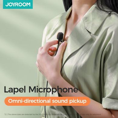 Мікрофон петличний JOYROOM Lavalier Microphone JR-LM1 AUX, 3M