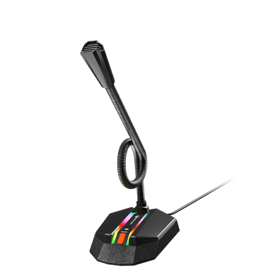 Мікрофон ігровий MeeTion MT-MC15 RGB USB на гнучкій шийці black