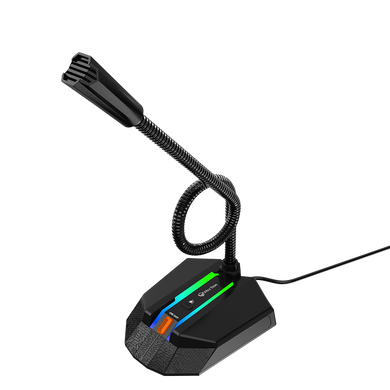 Мікрофон ігровий MeeTion MT-MC15 RGB USB на гнучкій шийці black