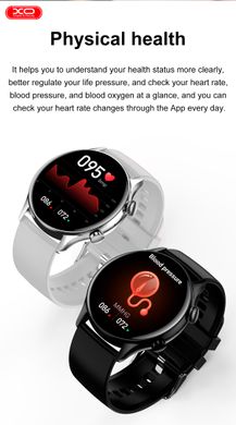 Смарт-годинник XO J4 Smart Sports Talking Watch AMOLED screen | BT Call, Track, HeartRate, IP68 | Silver