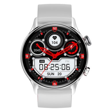 Смарт-годинник XO J4 Smart Sports Talking Watch AMOLED screen | BT Call, Track, HeartRate, IP68 | Silver