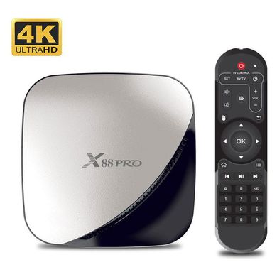 Смарт ТВ приставка Rockchip TV BOX X88 Pro 2/16, TV Smart Box на Android (Андроид), ОЗУ 2GB HDD 16GB