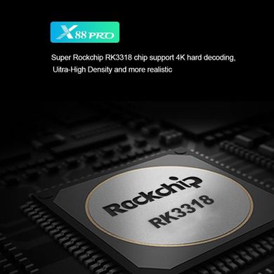 Смарт ТВ приставка Rockchip TV BOX X88 Pro 2/16, TV Smart Box на Android (Андроид), ОЗУ 2GB HDD 16GB