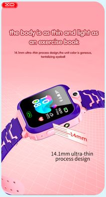 Дитячий смарт-годинник XO H100 Smart watch | Call, GPS, GSM, SIM | Blue