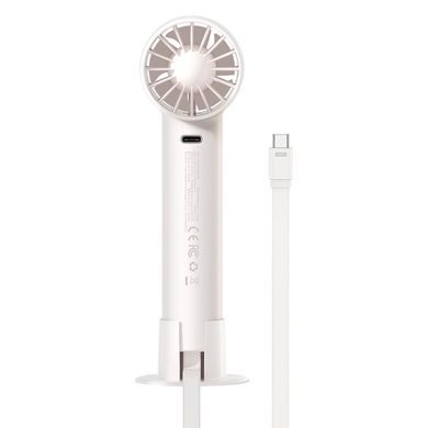 Вентилятор портативний BASEUS Flyer Turbine Handheld Fan High Capacity | 4000mAh, 17H, 2A | white