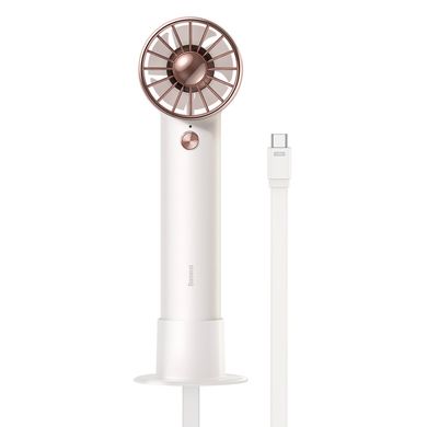 Вентилятор портативний ручной BASEUS Flyer Turbine Handheld Fan High Capacity |4000mAh, 17H, 2A| white