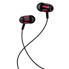 Навушники гарнітура провідні XO S29 з мікрофоном Black / Red