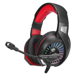 Игровые наушники XTRIKE ME GH-890 Wired черные с микрофоном и RGB подсветкой