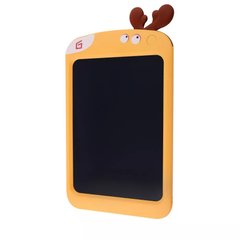 Графічний планшет Animals кольоровий для малювання зі стілусом дитячий бездротовий LCD 8.5 дюймів Помаранчевий