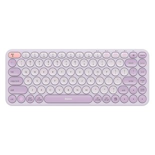 Беспроводная Клавиатура Baseus K01A Wireless Tri-Mode Keyboard |EN раскладка,2.4G/BT1+BT2, 2xAAA бат.| Purple