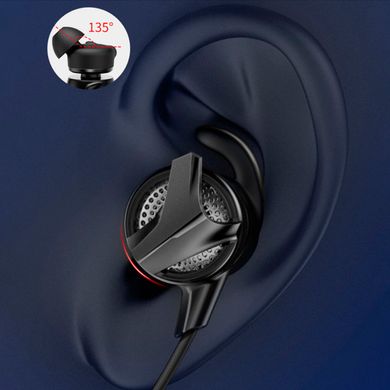 Ігрові навушники для телефону Baseus GAMO Type-c Wired Earphone C15 з мікрофоном провідні Black