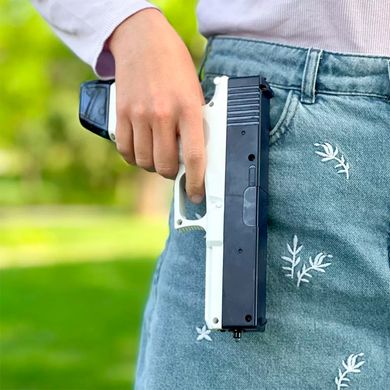 Водяний пістолет акумуляторний електричний Water Glock з 2 обоймами для води Blue