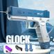 Водяний пістолет акумуляторний електричний Water Glock з 2 обоймами для води Blue