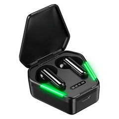Игровые наушники беспроводные Bluetooth гарнитура с микрофоном Remax TWS-30 |BT5.3, 40/320mAh, 5h, LED| black