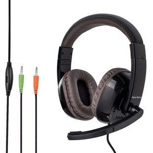 Игровые наушники KONI KS-996 с микрофоном Black/Brown