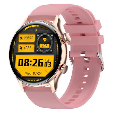 Смарт-годинник XO J4 Smart Sports Talking Watch AMOLED screen | BT Call, Track, HeartRate, IP68 | Pink