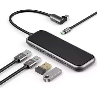 HUB адаптер BASEUS Multi-Functional Type-C To 4 USB3.0+Type-C PD перехідник хаб